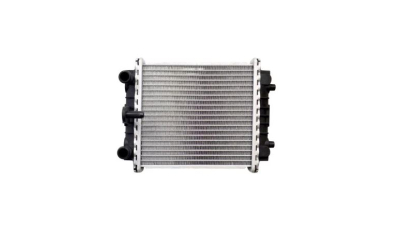 Radiator racire VW Golf GTI 7 (5G), 03.2017-, Skoda Octavia RS 3 (5E), 02.2017-2020, motor 2.0 TSI, 180 kw, benzina, cutie manuala/automata, cu/fara AC, radiator suplimentar 189x195x26 mm, Behr-Hella, aluminiu brazat/plastic 