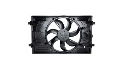 GMV radiator electroventilator Audi A3 (8V), 2012-2020, motor 1.0 TFSI, 1.2 TFSI, 1.4 TFSI, 1.5 TFSI, benzina, 1.6 TDI, 2.0 TDI, diesel, 400W; 410 mm; 4 pini; cu modul de control electronic OEM/OES, 