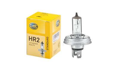 Bec auto halogen HELLA H4 12V; 60/55W; halogen; P45t cu flansa rotunda; 8GJ004173121, 1 buc.