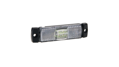 Lampa gabarit auto BestAutoVest 12V/ 24V cu LED, dreptunghiulara Alba , 97x30x12mm, cu cablu, 1 buc.