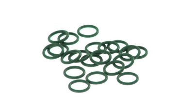 Set oring aer conditionat verde HELLA pentru BMW MAZDA MITSUBISHI RENAULT diam. ext/int 9,33/6,07 mm, grosime 1.63 mm; 20 buc.