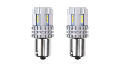 Bec pozitie ciresa auto tip LED  UltraBright Canbus R5W, 12V-24V; BA15s, 12 LED SMD 3020, 2 buc.