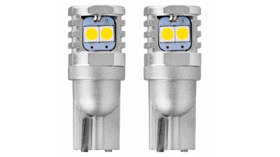 Bec de pozitie tip LED Canbus, T10 W2.1x9.5 W5W W10W  12V/24V , 3030 6SMD,, culoare alb , AMIO, set 2 buc