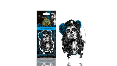 Odorizant auto pentru oglinda AROMA DIA DE LOS MUERTOS Pink Diamond Girl