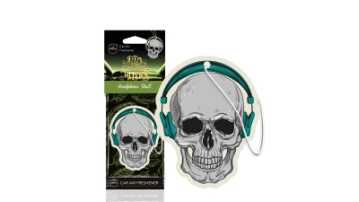 Odorizant auto pentru oglinda AROMA CAR MUERTOS Headphones Skull