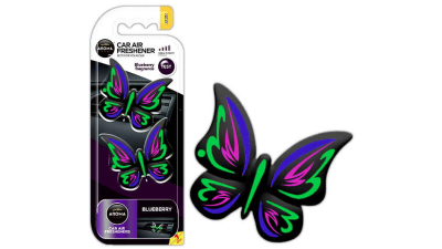 Odorizant auto pentru oglinda AROMA FANCY SHAPES BUTTERFLY Blueberry