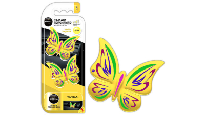 Odorizant auto pentru oglinda AROMA FANCY SHAPES BUTTERFLY Vanilla