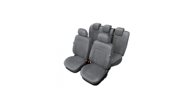 Set huse scaun model Arcadia pentru Toyota Yaris 3 dupa 2011, culoare gri, set huse auto Fata si Spate