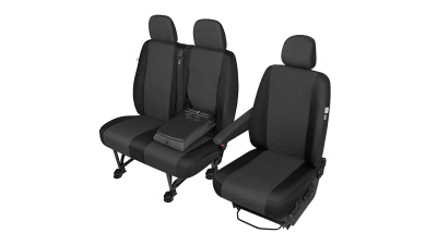 Huse scaune auto Ares pentru Citroen Jumpy, Fiat Scudo, Mercedes Vito, Peugeot Expert, Renault Master 2010-, Volkswagen Transporter T6, 2+1, set huse auto VAN