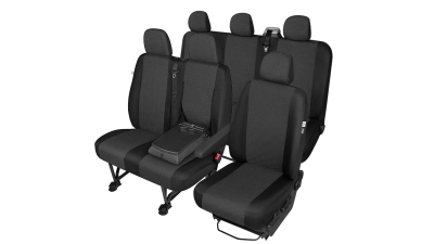 Huse scaune auto Ares pentru Citroen Jumpy, Fiat Scudo, Mercedes Vito, Peugeot Expert, Renault Master 2010-, Volkswagen Transporter T6, 3+2+1, set huse auto VAN