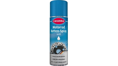 Spray cu vaselina pentru lanturi de motocicleta CARAMBA 300 ml; alb