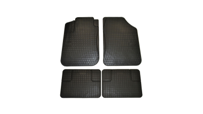 Set covorase auto din cauciuc Mat 2 Universale culoare Negru, presuri BestAutoVest, 4 buc.