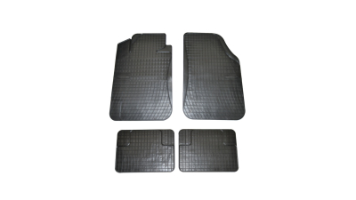 Set covorase auto din cauciuc Mat 3 Universale culoare Negru, presuri BestAutoVest, 4 buc.