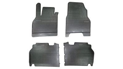 Set covorase auto din cauciuc Renault Kangoo 2 5loc 2007-2021, Negru, presuri BestAutoVest, negre, 4 buc.