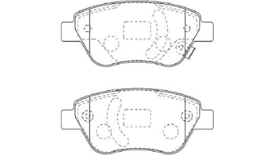 Placute frana fata Opel Corsa D 2006-2015 , Ferodo FDB1920