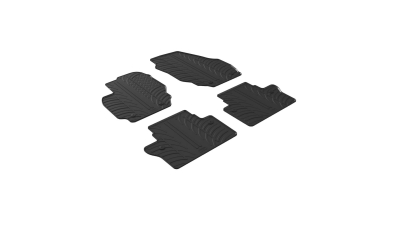 Set covorase auto din cauciuc Volvo V70 2007-07.2016, Volvo XC70 2008-07.2016, Negru, Gledring, 4 buc.