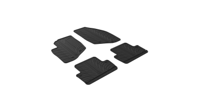 Set covorase auto din cauciuc Volvo V70 2000-2007, VX70 2000-2009, S60 2000-2009, Negru, Gledring, 4 buc.