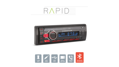 Player auto „Rapid inch - 1 DIN - 4 x 50 W - BT - MP3 - AUX - SD - USB