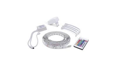 Set banda LED RGB, 5m, IP20, cu telecomanda