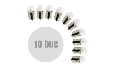 Bec auto G18 BA15s - 12V 10W, set 10 buc