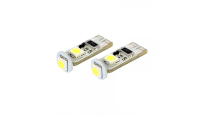 Bec auto led 3 SMD Can Bus Carguard 12V T10 W2.1x9.5d 3W , led pozitie 2 buc.