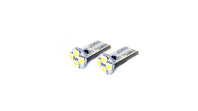 Bec auto led SMD Carguard 12V T10 W2.1x9.5d 0.4W alb , led pozitie 2 buc.