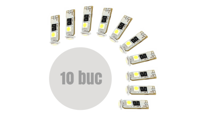 Bec de pozitie LED SMD Canbus T10 W2.1x9.5 12V 3W (W3W) , set 10 buc.