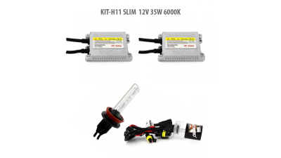 Kit HID xenon Carguard bec H11 Slim 12V 35W 6000K