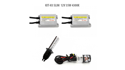 Kit HID xenon Carguard bec H3 Slim 12V 35W 4300K