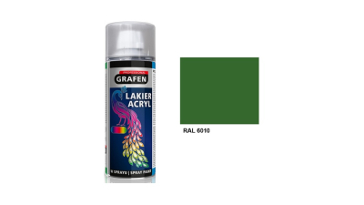 Spray vopsea Grafen Professional 400 ml; RAL 6010; zielony inchis