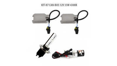 Kit HID xenon Carguard bec H7 can-bus 12v 35w 4300k, 1 set, H7-KIT-CB-4.3