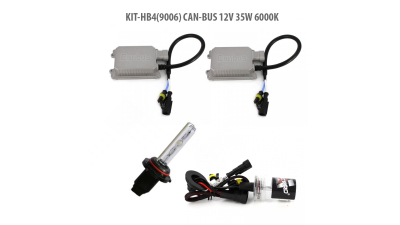 Kit HID xenon Carguard bec  Hb4(9006) can-bus 12v 35w 6000k, 1 set, HB4-KIT-CB-6