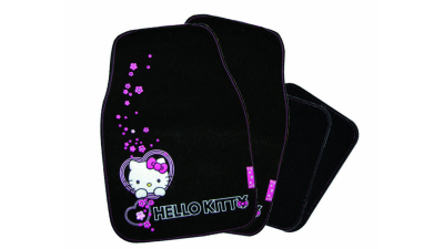 Set covorase auto din mocheta personalizate Hello Kitty universale, 4 buc.