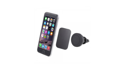 Suport auto magnetic Negru pentru telefon, fixare in grila de ventilatie, rotire 360 grade