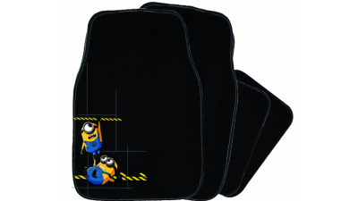 Set covorase auto din mocheta personalizate Minions universale, 4 buc.