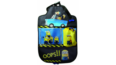 Organizator scaun auto Minions pentru spatarul scaunului din fata, 40 x 60 cm