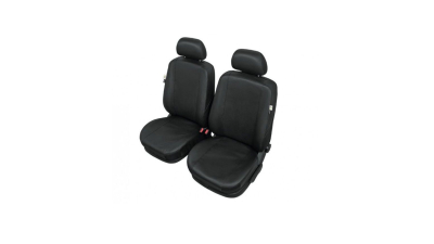 Huse scaune auto imitatie piele Nissan NV200, set huse fata, culoare negru