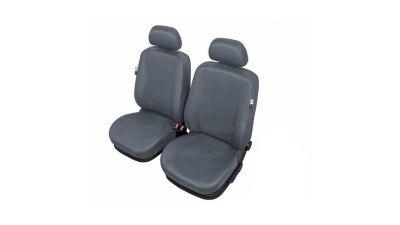 Huse scaune auto imitatie piele Nissan NV200, set huse fata, culoare Gri