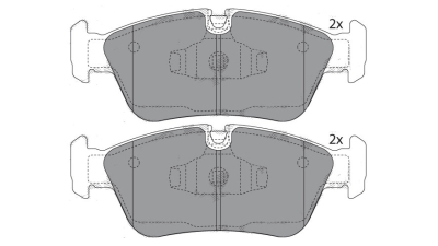 Placute frana BMW Seria 3 E36 , set punte fata 34111161438, SRLine 