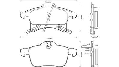 Set placute frana, frana disc Opel ASTRA F Classic, ASTRA G, ASTRA H , Corsa C, Corsa E, Meriva 2003-2010, Combo C, Zafira B 2005-2012, punte fata 1605080