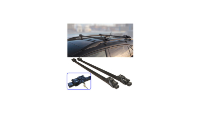 Set bare transversale portbagaj Lexus RX Hybrid 2009->2011, din otel, cu antifurt, cu fixare pe barele longitudinale, StreetWize