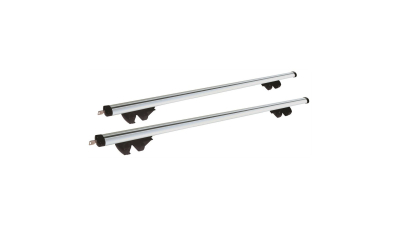 Set 2 bare transversale portbagaj Streetwize 120 cm din aluminiu fixare pe barele logitudinale cu sistem antifurt cu cheie