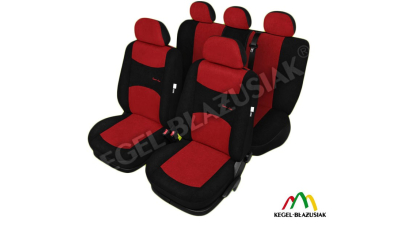 Set huse scaune auto SportLine Rosu pentru Toyota Yaris 3 dupa anul 2011