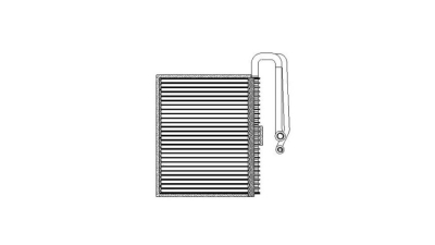 Evaporator aer conditionat Cadillac Bls 2006-2009; Fiat Croma 2005-2011; Opel Signum 2003-2008, Vectra C 2002-2009; Saab 9.3 2002-2007, 9.3 2007-2013, 245x280x58mm, DELPHI TSP0525207