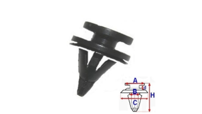 Clips agrafa Dacia Logan Renault Clio Megane Laguna Trafic, 7703077354, set de 10 buc