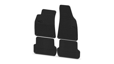 Set covorase auto din cauciuc Audi A4 (B6) 2000-2006 A4 (B7) 2004-2008 si Seat Exeo 2008-2014, presuri BestAutoVest, negre, 4 buc.