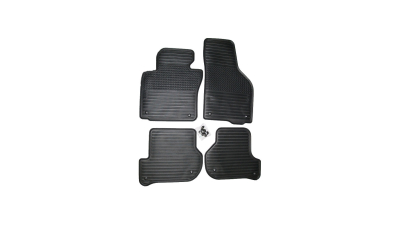 Set covorase auto din cauciuc Skoda Octavia 2 2004-2013, Originale Skoda , 4 buc.