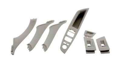 Set manere usa fata interior Bmw Seria 5 F10, F11 2009-, Bej -7 Piese, , NTY EWS-BM-057