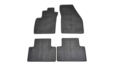 Set covorase auto din cauciuc Volvo V50/ S40 2004-2011 (Manual), Negru, Gledring, 4 buc.