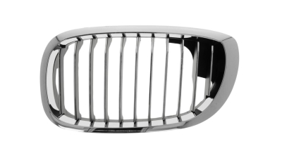 Grila radiator Bmw Seria 3 (E46), Coupe/Cabrio 03.2003-09.2006, stanga, crom/crom/negru, 51137064317, 201105-1